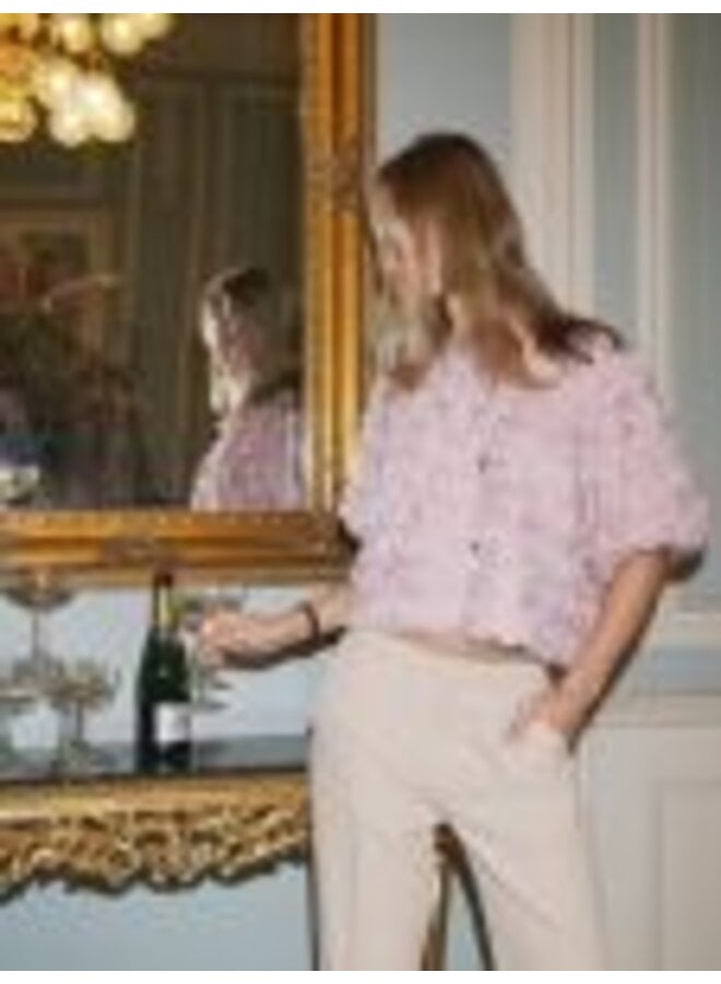 Aisa Flower Blouse Pink