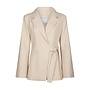 Carmia Melange Tie Blazer Beige