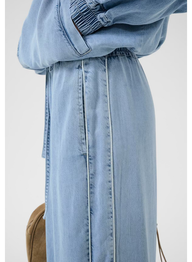 Gestuz Sea  HW Pants Mid Denim Blue