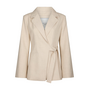 Neo Noir Carmia Melange Tie Blazer Beige