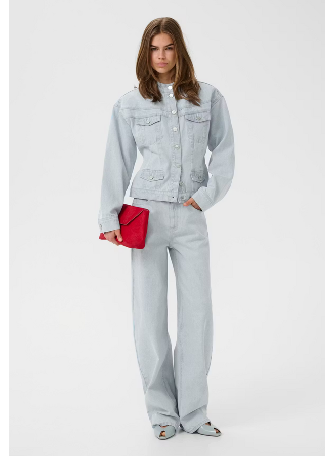 Gestuz Parwana HW Barrrel Jeans Vintage Light Denim