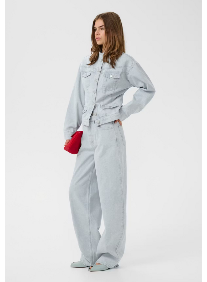 Gestuz Parwana HW Barrrel Jeans Vintage Light Denim