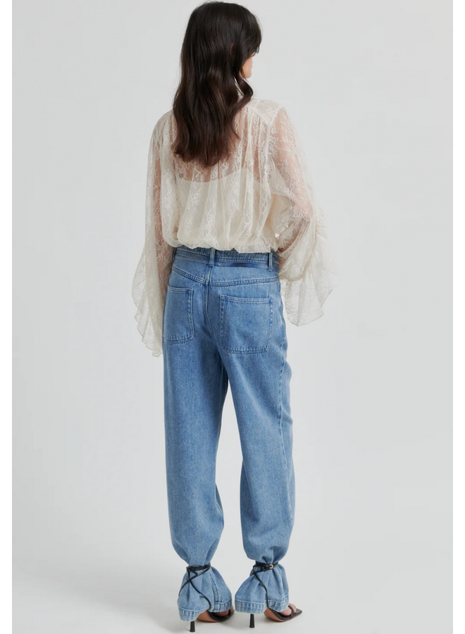 Second Female Sybell Lace Blouse Soft Beige