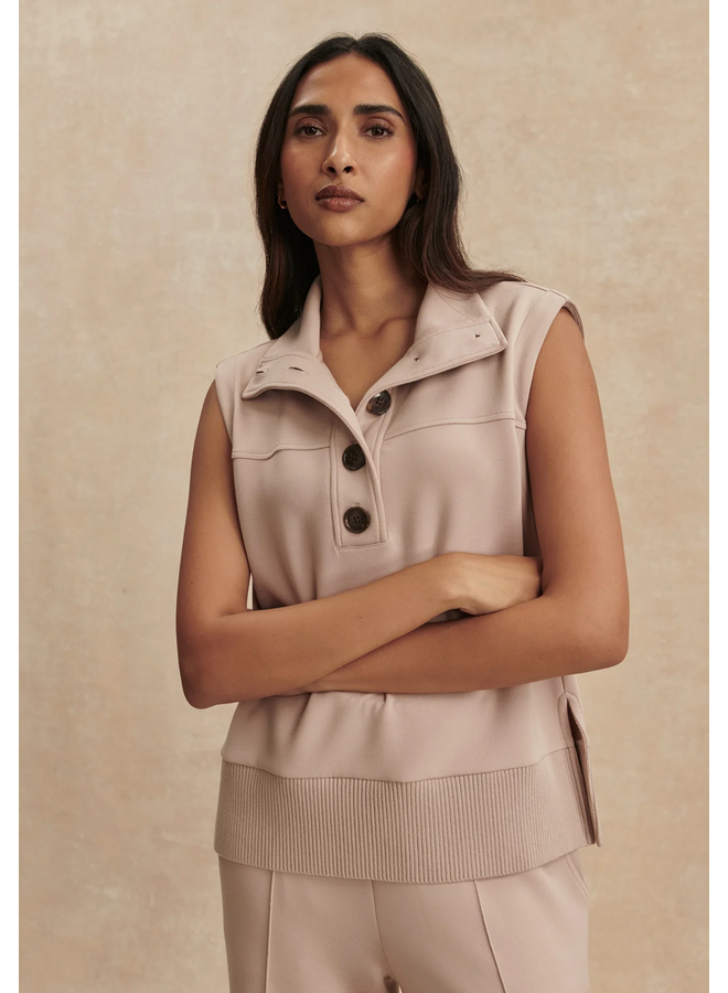 Varley Conall Button Tank Mushroom