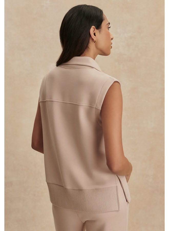 Varley Conall Button Tank Mushroom