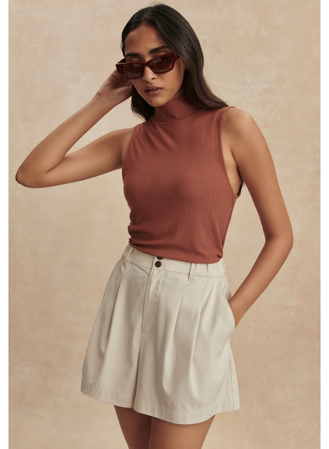 Varley Tansy Woven Short Ivory