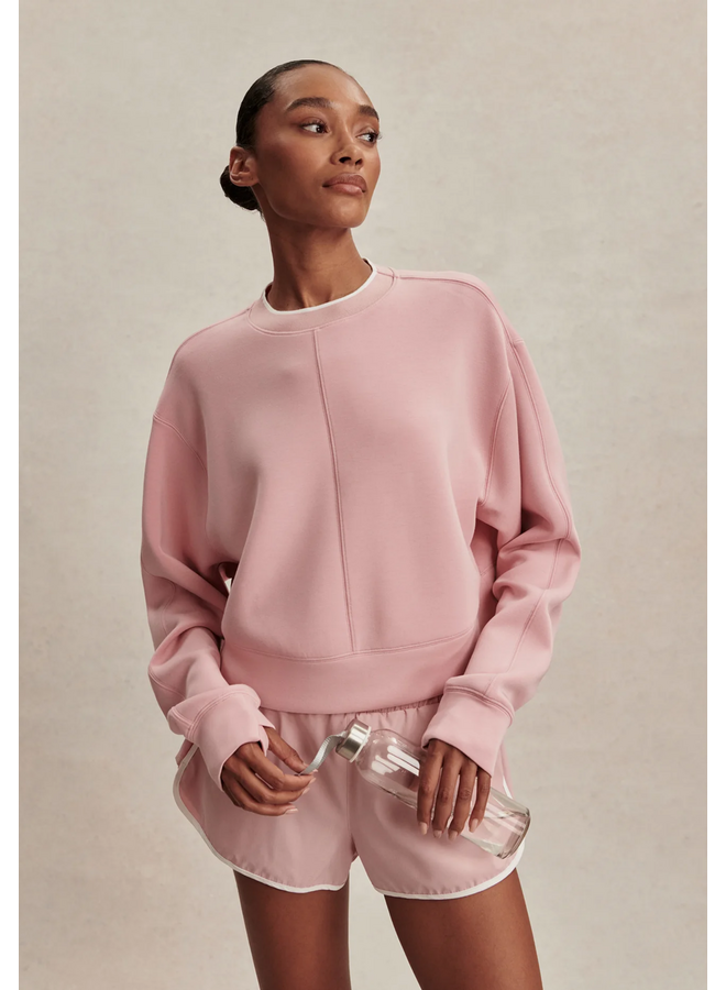 Varley Tasmin Cropped Sweat Zephyr Mauve