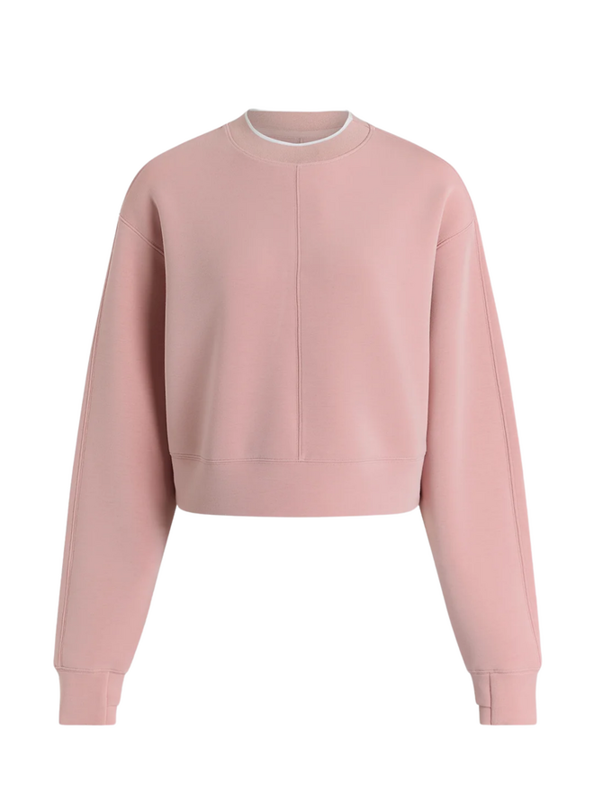 Varley Tasmin Cropped Sweat Zephyr Mauve