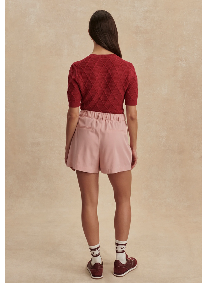 Varley Tansy Woven Short Mellow Rose