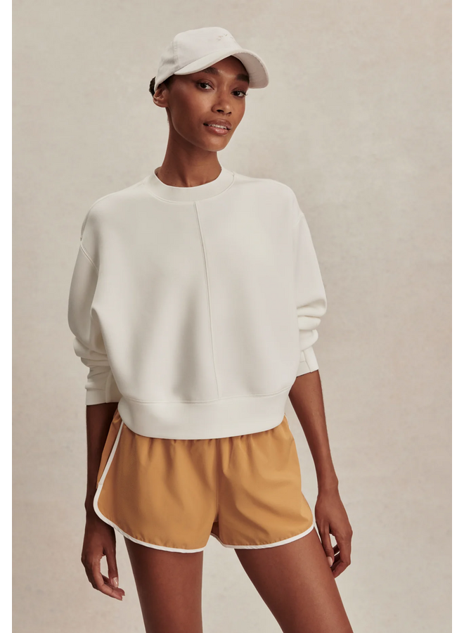 Varley Tasmin Cropped Sweat Snow White