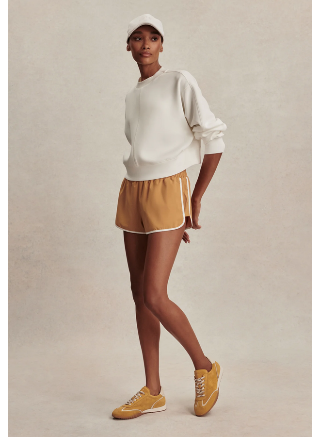 Varley Tasmin Cropped Sweat Snow White