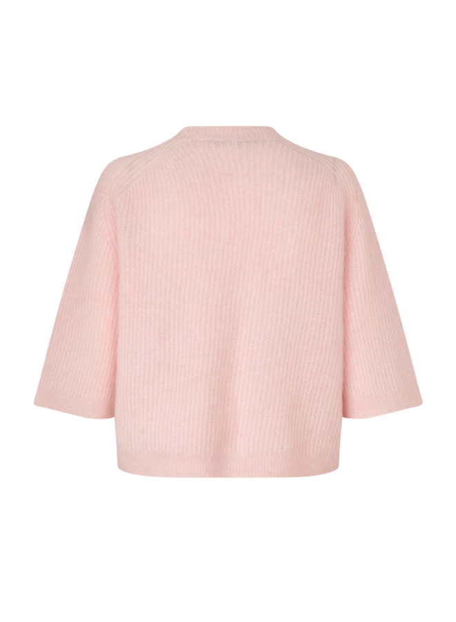 Second Female Andrea Knit Rib Cardigan Crystal Pink