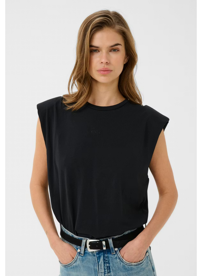 Gestuz Kathrin Muscle Tee Black