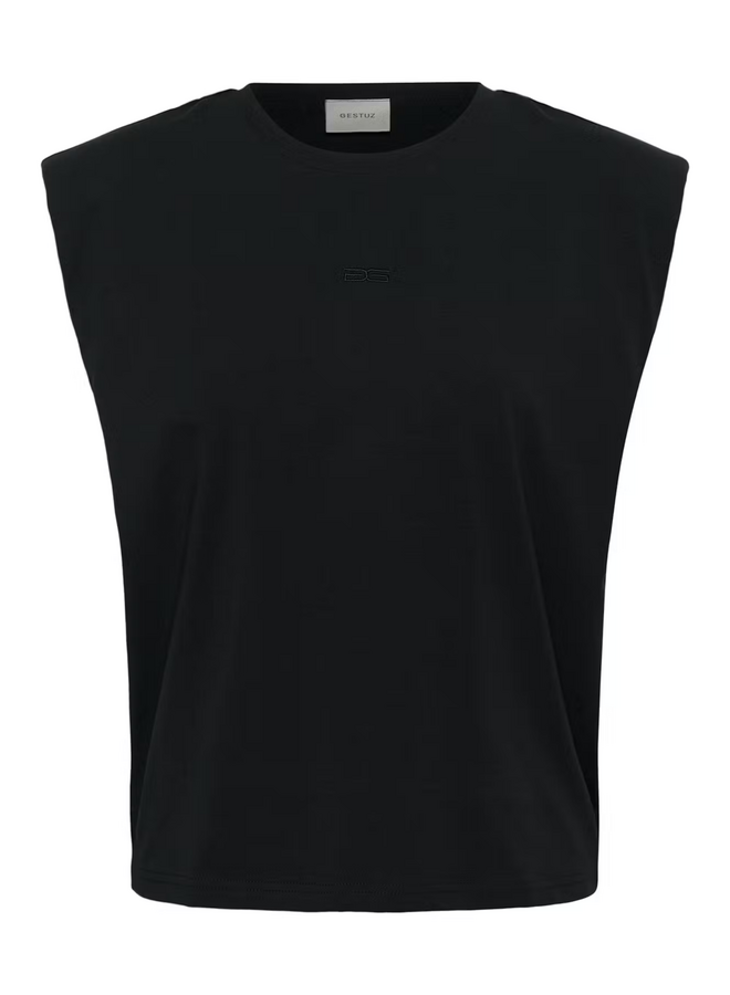 Gestuz Kathrin Muscle Tee Black