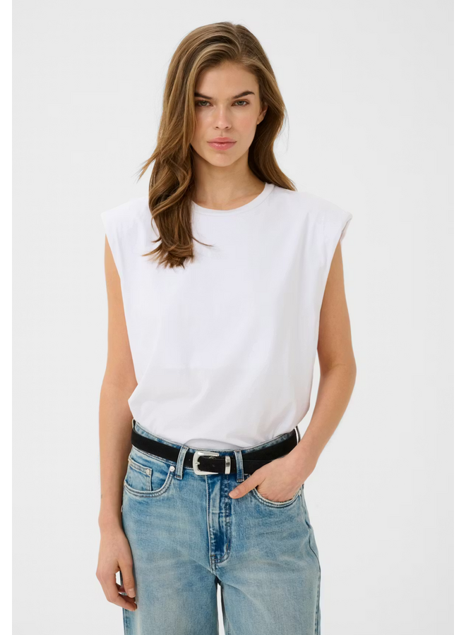 Gestuz Kathrin Muscle Tee Bright White