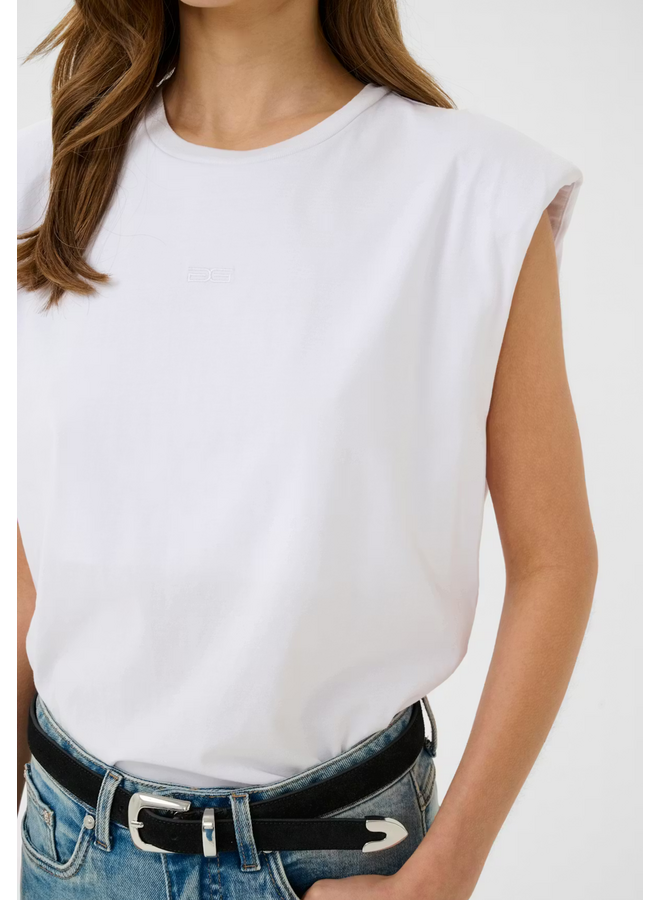 Gestuz Kathrin Muscle Tee Bright White