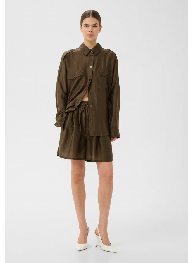 Gestuz Siora HW Shorts Rain Drum