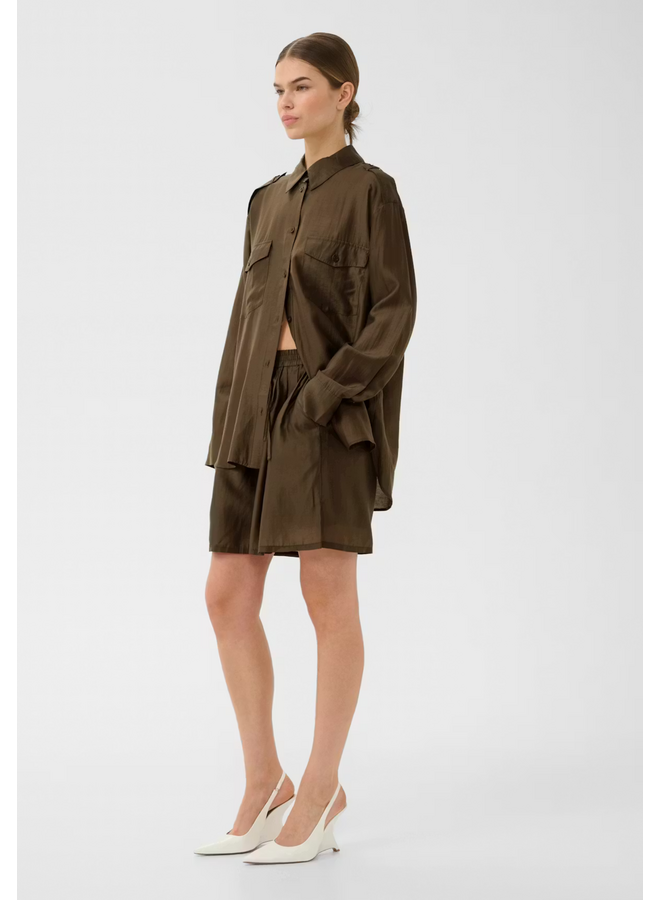 Gestuz Siora HW Shorts Rain Drum