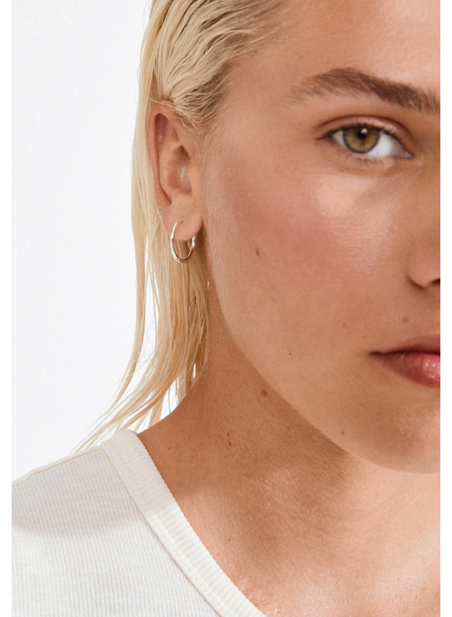Pilgrim EANNA medium hoops silver-plated