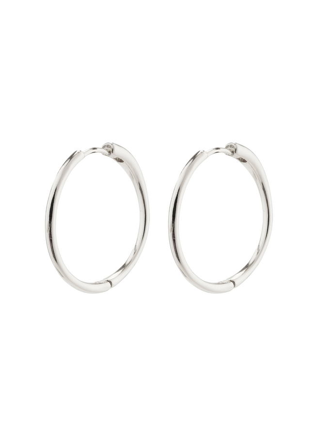 Pilgrim EANNA large hoops silver-plated
