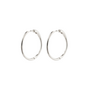 Pilgrim EANNA large hoops silver-plated