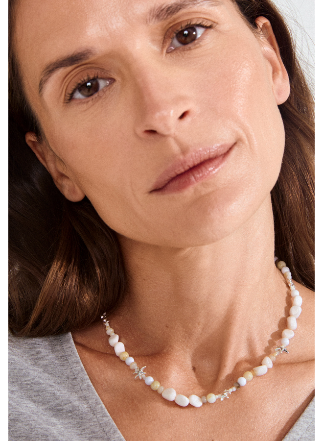 Pilgrim PRISM necklace white/silver-plated