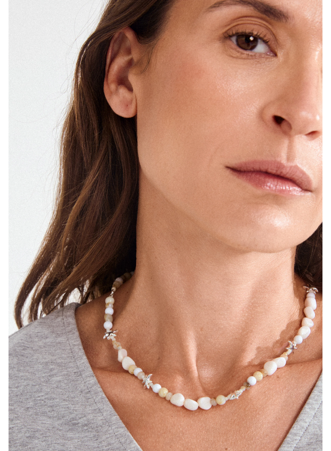 Pilgrim PRISM necklace white/silver-plated