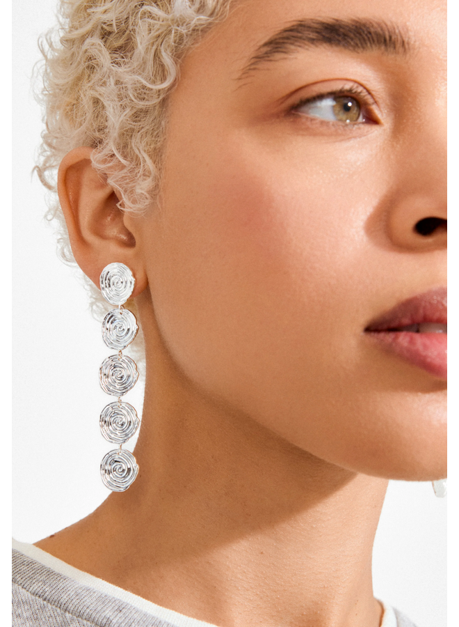 Pilgrim AIR earrings silver-plated