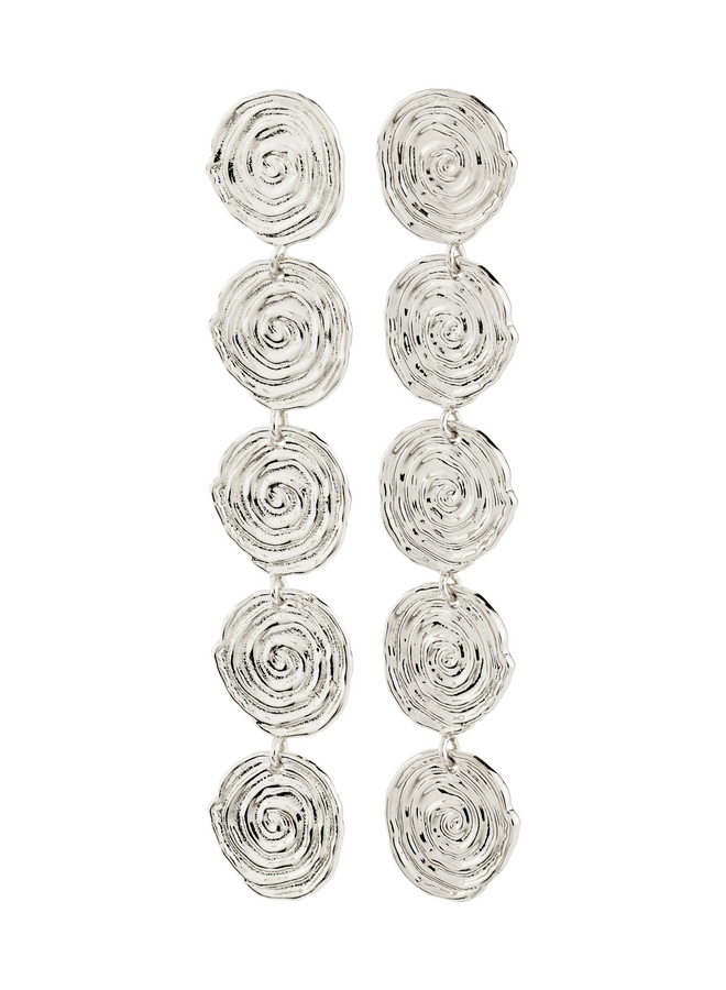 Pilgrim AIR earrings silver-plated