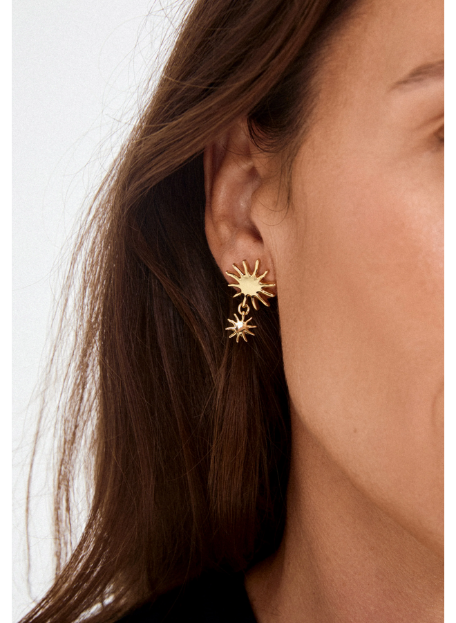 Pilgrim LYRICUS earrings gold-plated