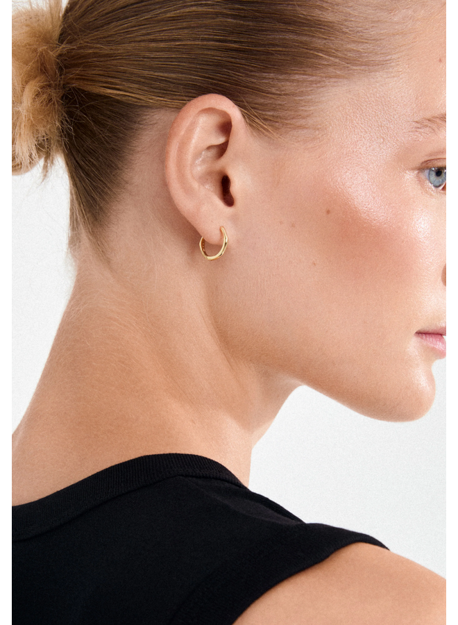 Pilgrim NOVA hoop earrings gold-plated