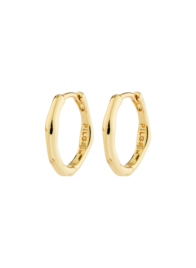 Pilgrim NOVA hoop earrings gold-plated