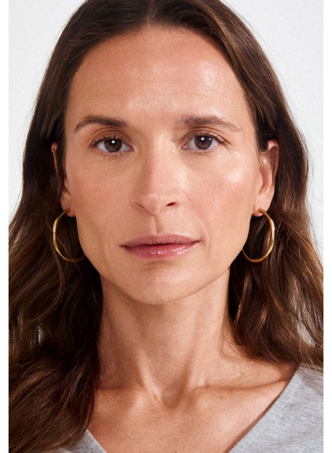 Pilgrim HAZE hoop earrings gold-plated