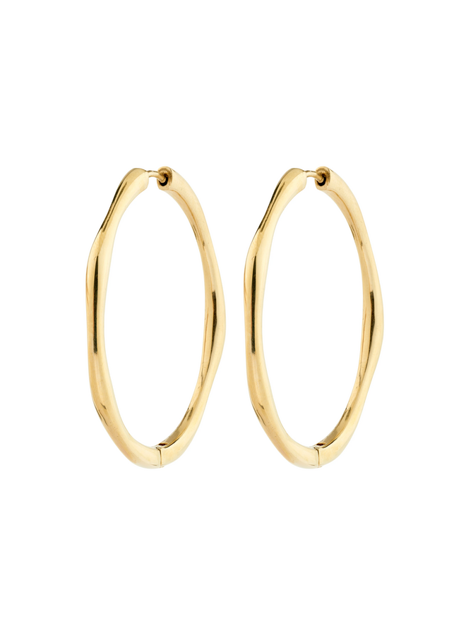 Pilgrim HAZE hoop earrings gold-plated