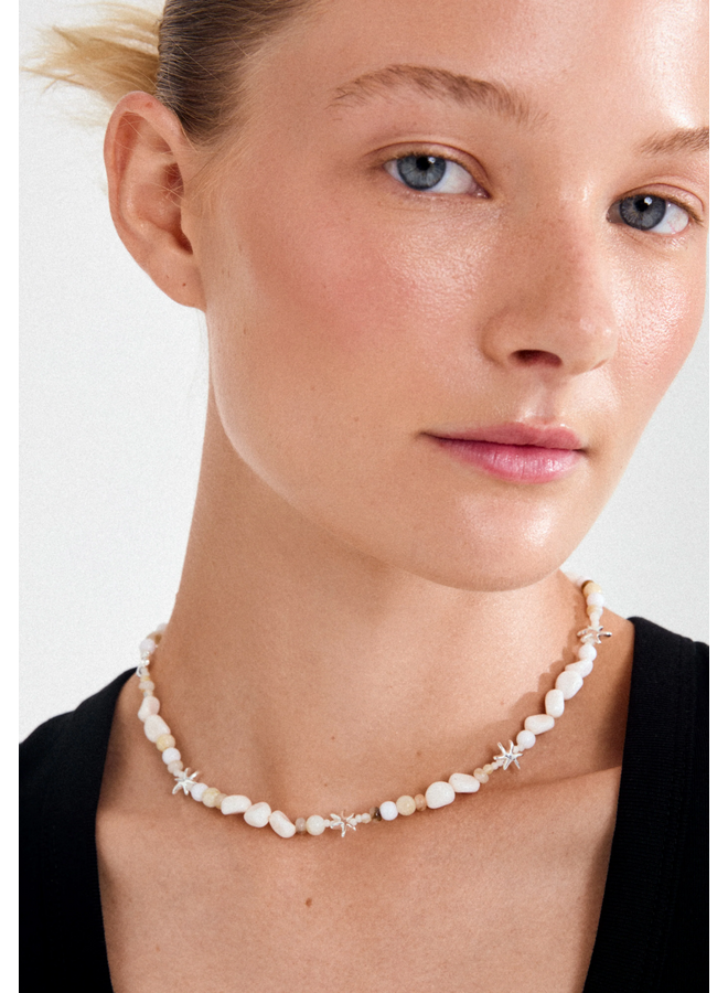 Pilgrim  PRISM necklace white/gold-plated