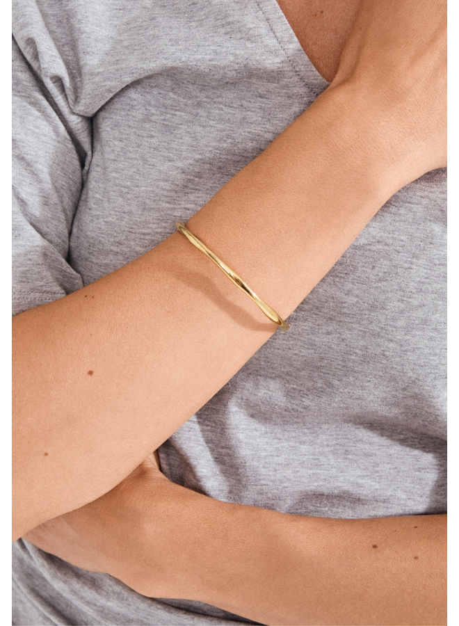 Pilgrim HAZE bangle gold-plated
