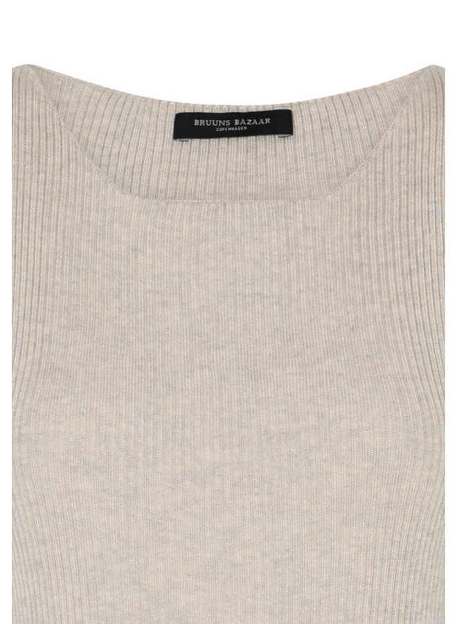 Bruuns Bazaar Anemone Diti Knit Top Sand Melange