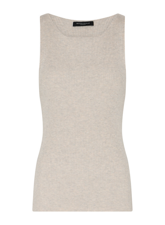 Bruuns Bazaar Anemone Diti Knit Top Sand Melange