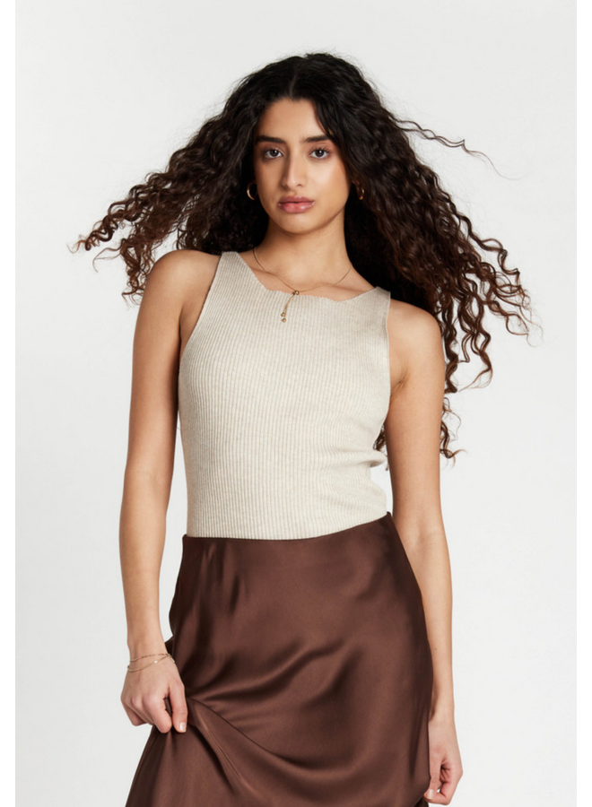 Bruuns Bazaar Anemone Diti Knit Top Sand Melange