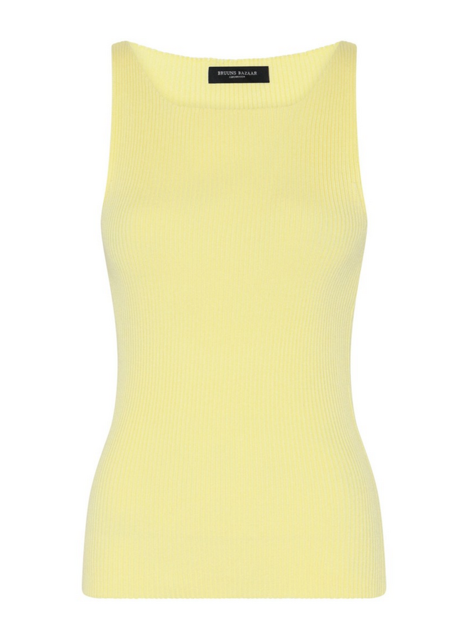 Bruuns Bazaar Anemone Diti Knit Top Lemon