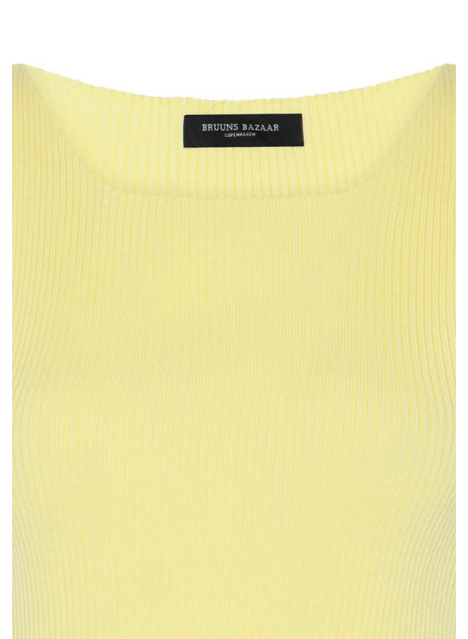 Bruuns Bazaar Anemone Diti Knit Top Lemon