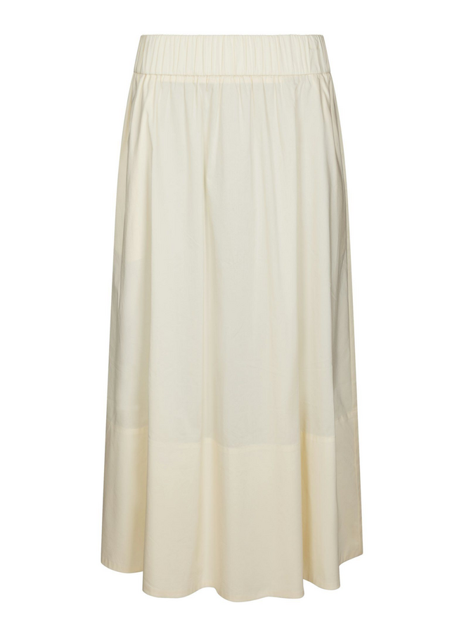 Neo Noir Yara Long Poplin Skirt Butter Yellow