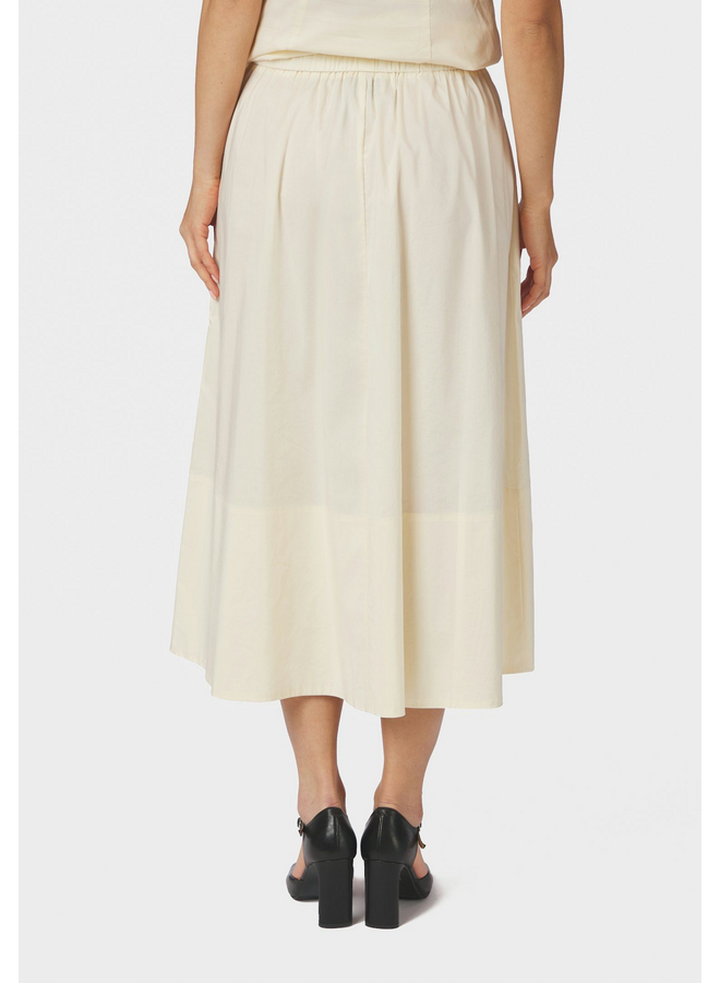 Neo Noir Yara Long Poplin Skirt Butter Yellow
