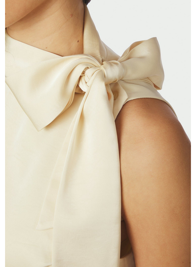 Neo Noir Veda Heavy Sateen Top Light Yellow