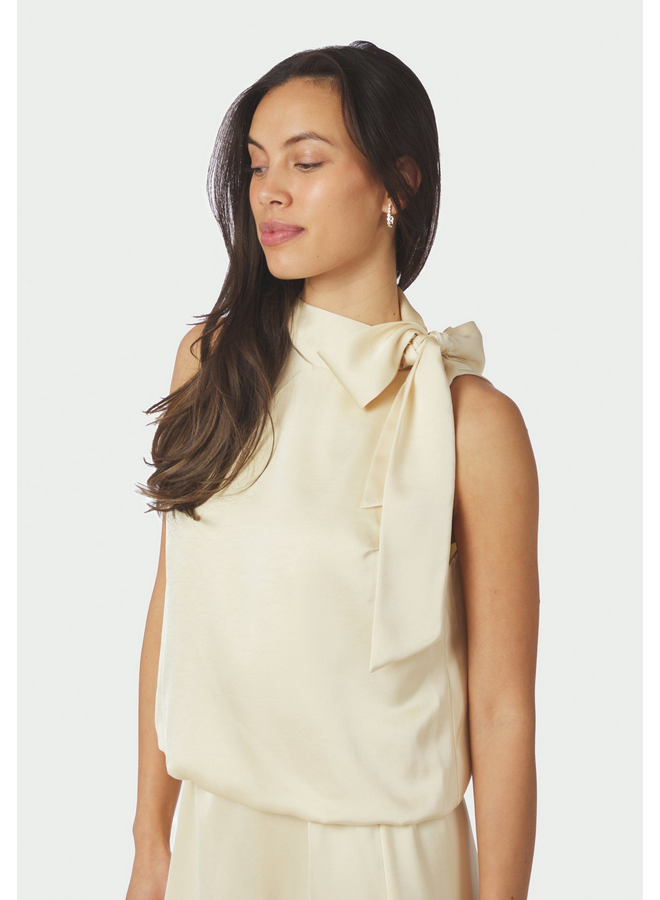 Neo Noir Veda Heavy Sateen Top Light Yellow