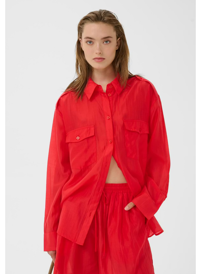 Gestuz Siora LS Shirt Tomato