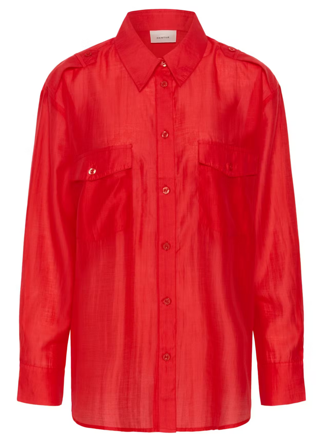 Gestuz Siora LS Shirt Tomato