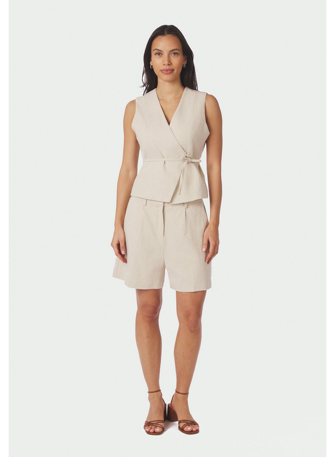 Neo Noir Sega Ramie Shorts Natural