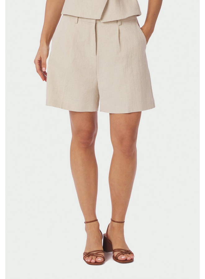 Neo Noir Sega Ramie Shorts Natural