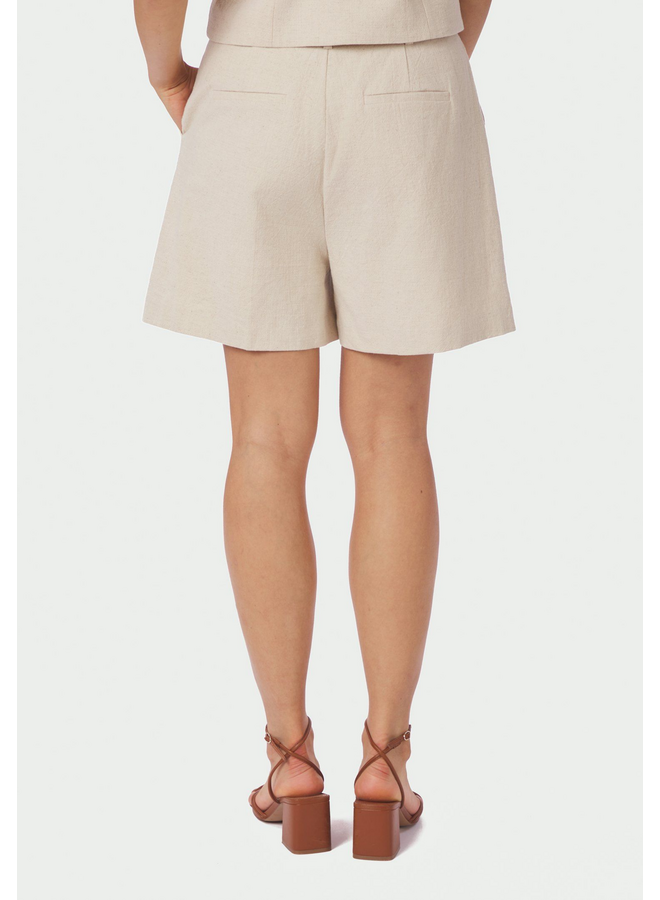 Neo Noir Sega Ramie Shorts Natural